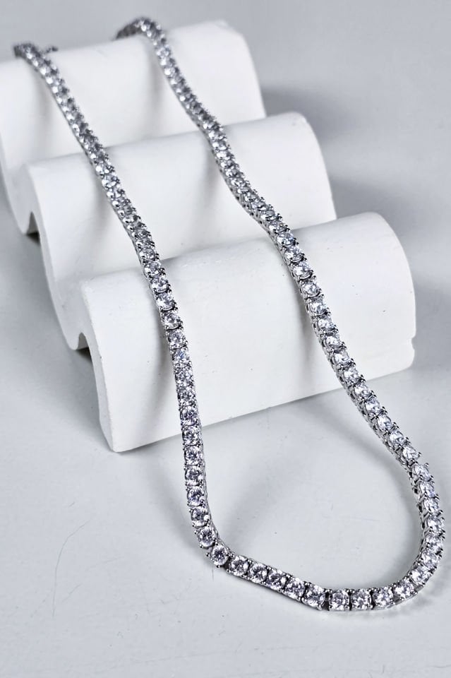 925 Ayar Gümüş 3 mm Su Yolu Kolye