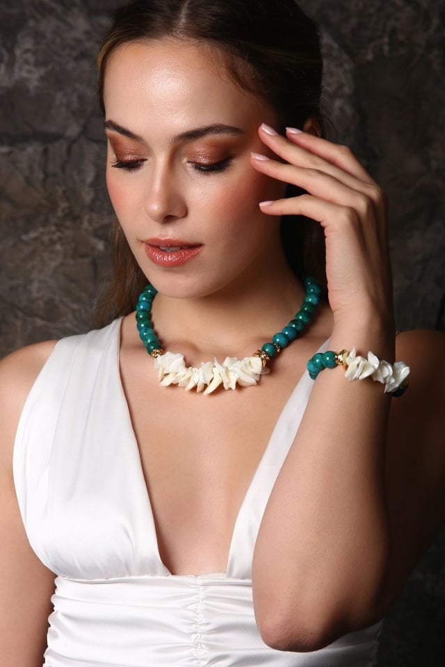 Sedefli Apatit Kolye