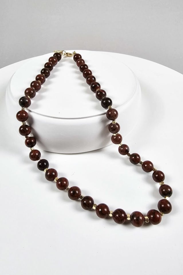 Kırmızı Jasper Kolye Bileklik Set