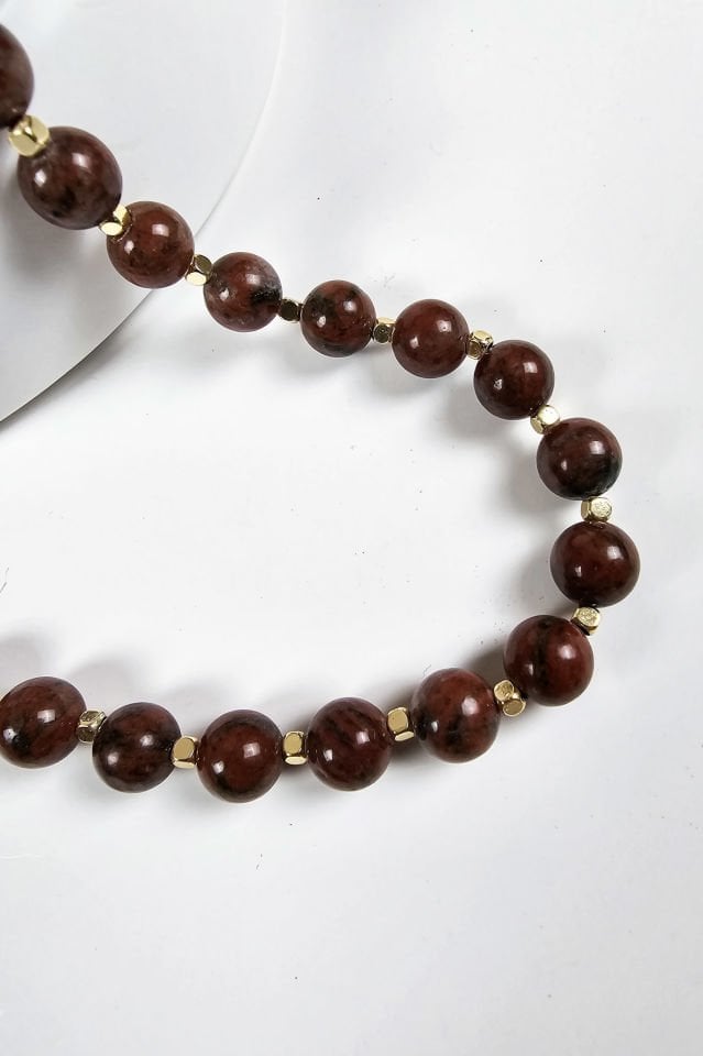 Kırmızı Jasper Kolye Bileklik Set