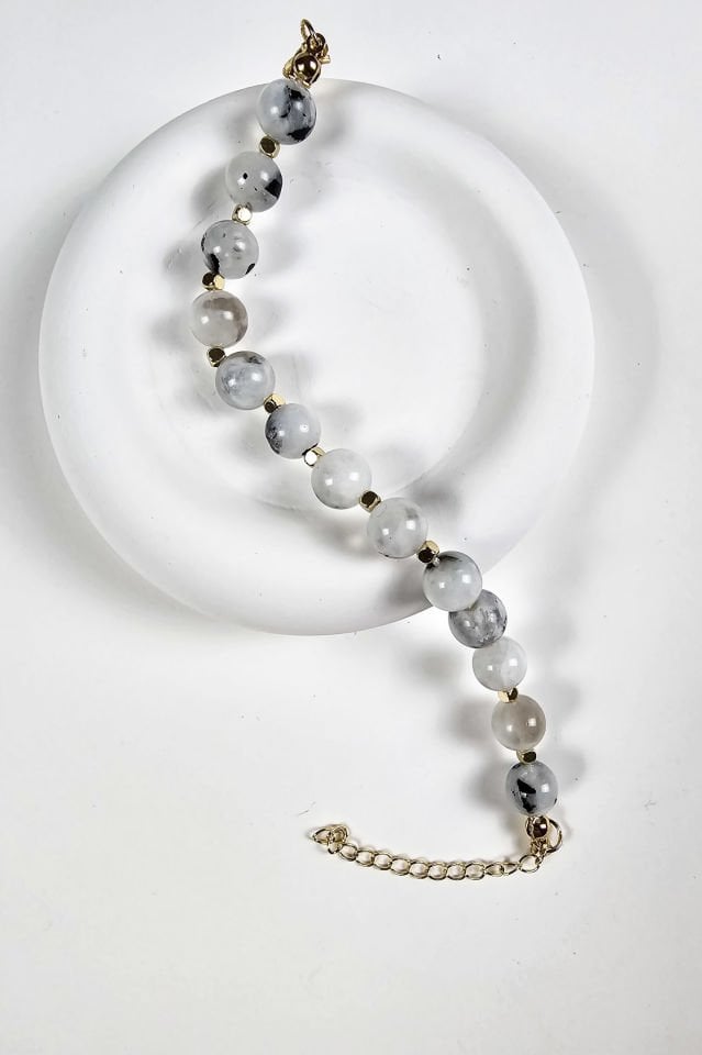 Ay Taşı Kolye Bileklik Set (2.Çakra/Sakral Çakra Taşı)