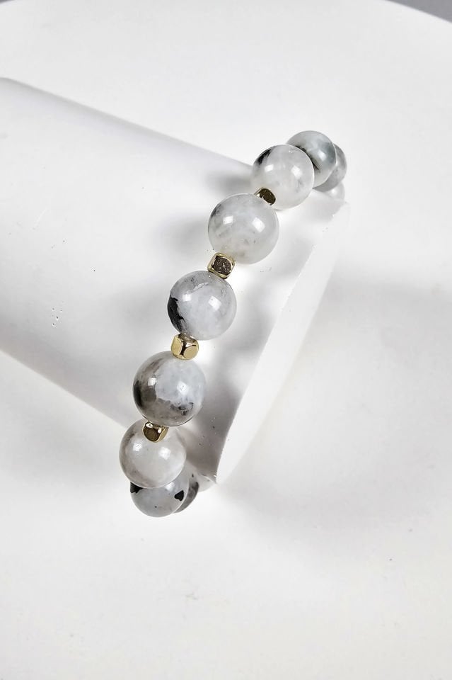 Ay Taşı Kolye Bileklik Set (2.Çakra/Sakral Çakra Taşı)