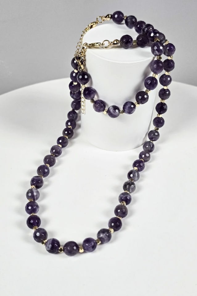 Ametist Kolye (6.ve7.Çakra / Üçüncü Göz ve Tepe Çakrası )