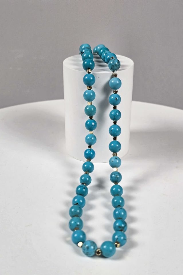 Turkuaz Kolye Bileklik Set (5.Çakra/Boğaz Çakrası)