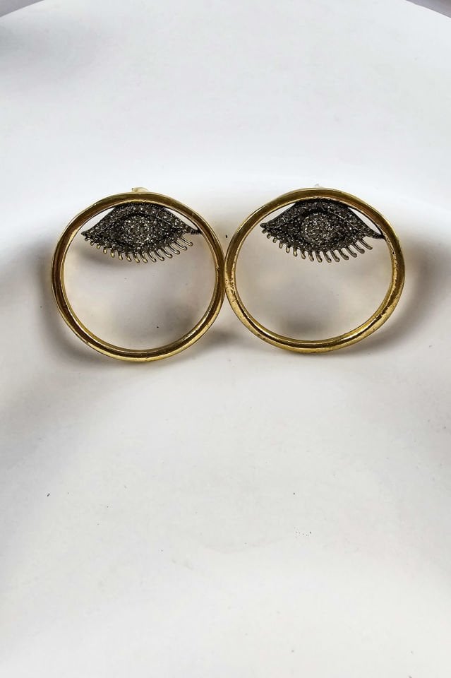 Luna Eye Bronz Küpe