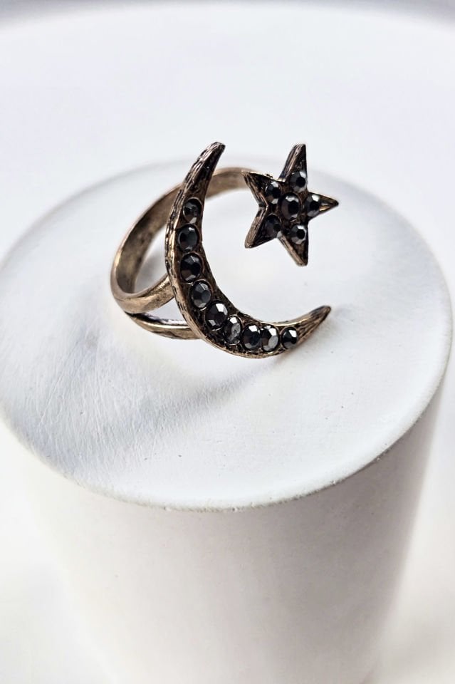 Ay Yıldız Bronz Yüzük