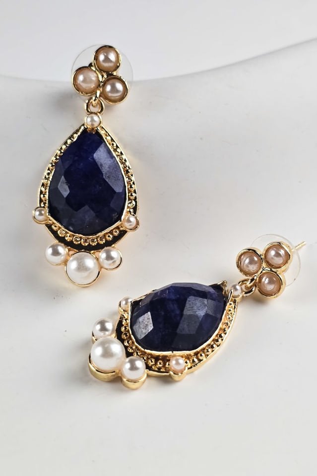 Mavi Asalet Lapis Lazuli Küpe