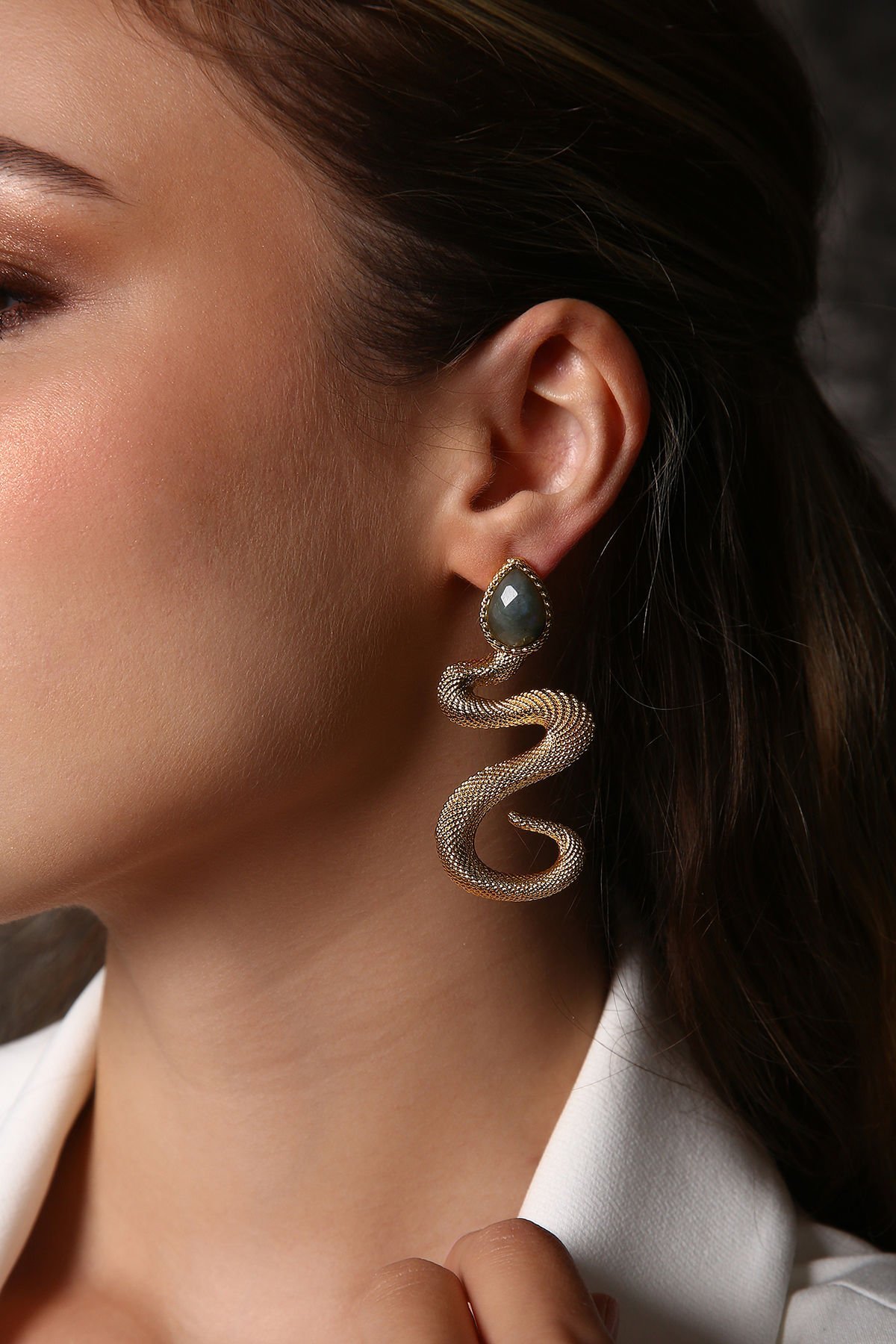 Marana Labradorit Küpe