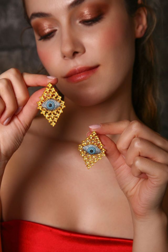 My Eyes Küpe Bileklik Set