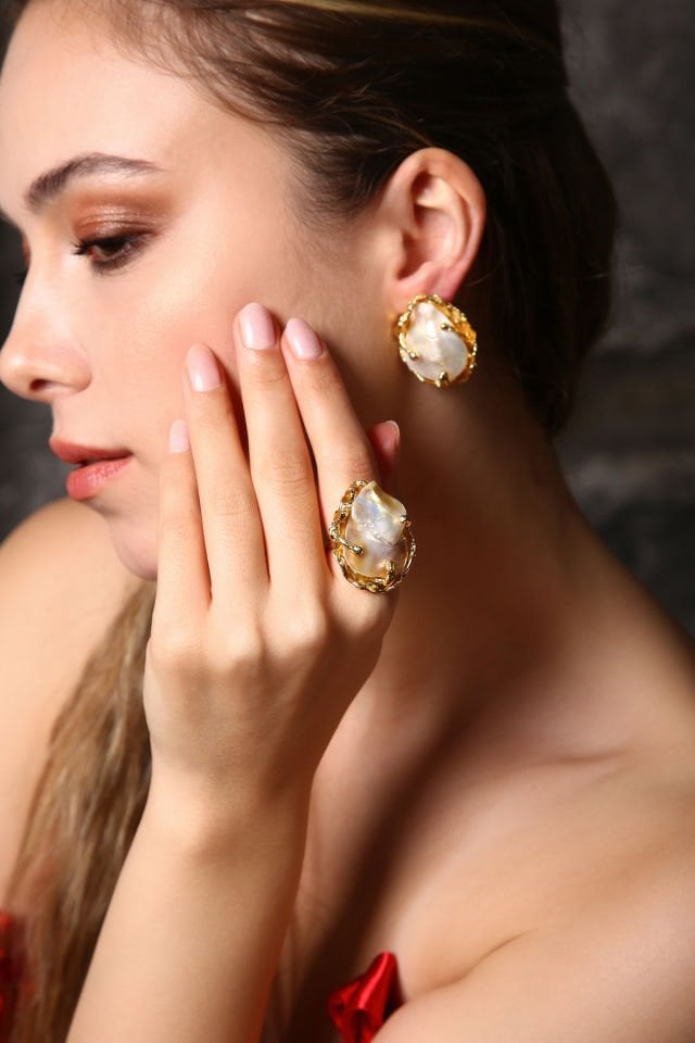 Aurelia Küpe Yüzük Set