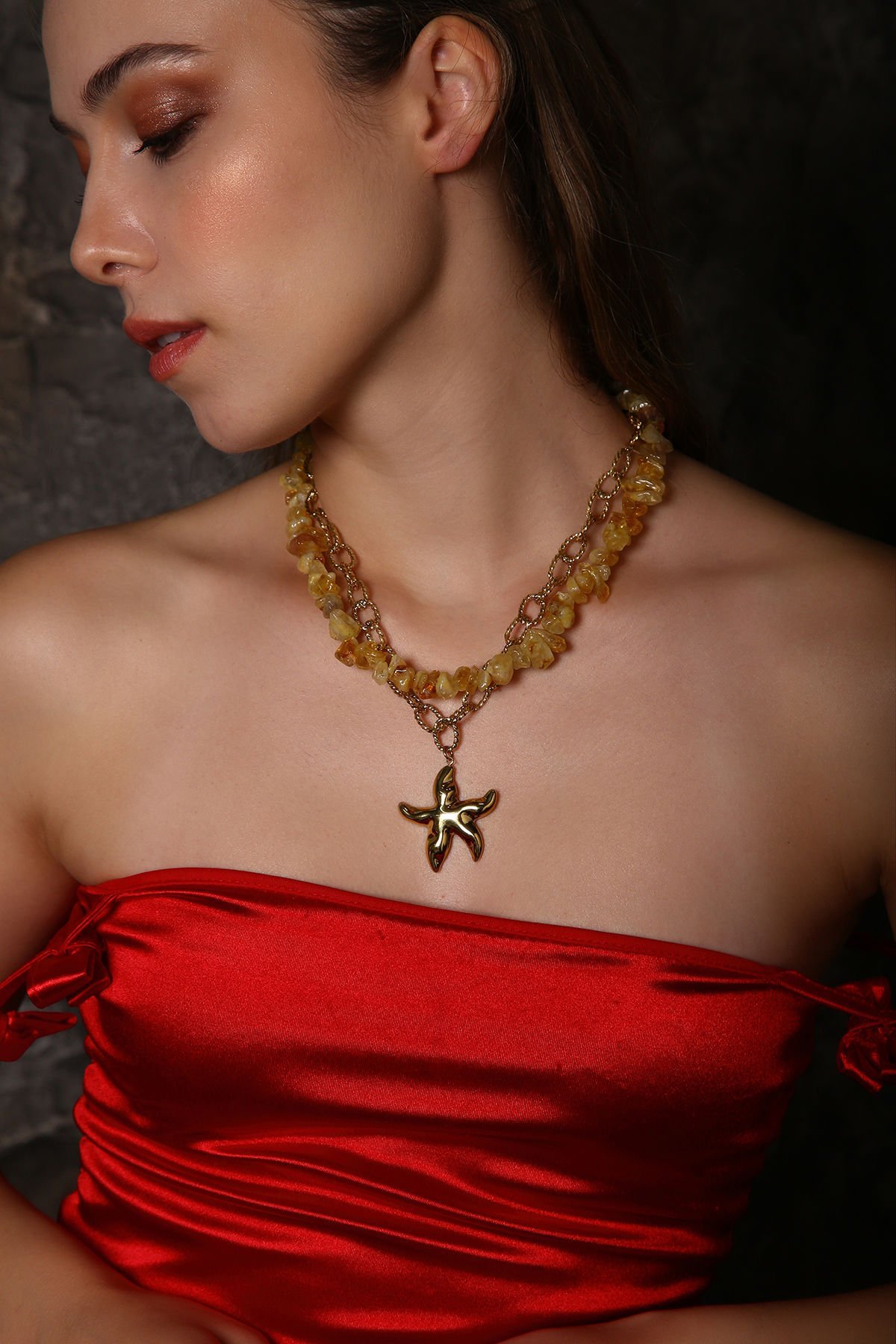 Solaris Sitrin Kolye (3.Çakra/Solar Pleksus Çakra Taşı(Kopya)