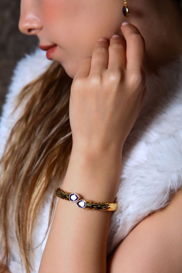 Lila Aurra Bileklik (6.ve7.Çakra / Üçüncü Göz ve Tepe Çakrası )