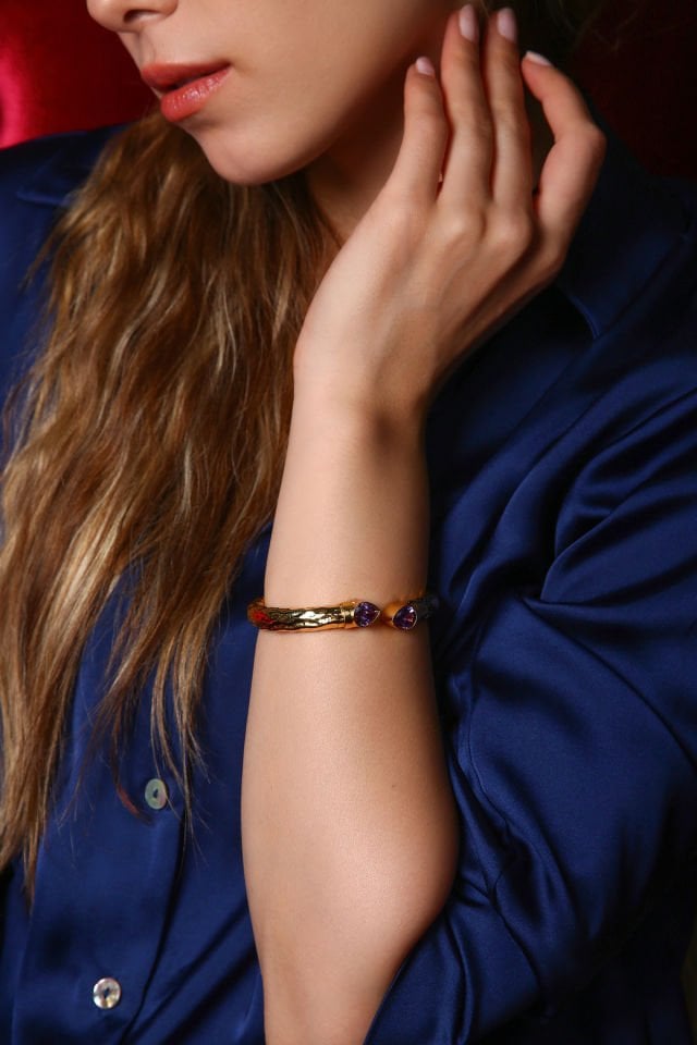 Lila Aurra Bileklik (6.ve7.Çakra / Üçüncü Göz ve Tepe Çakrası )