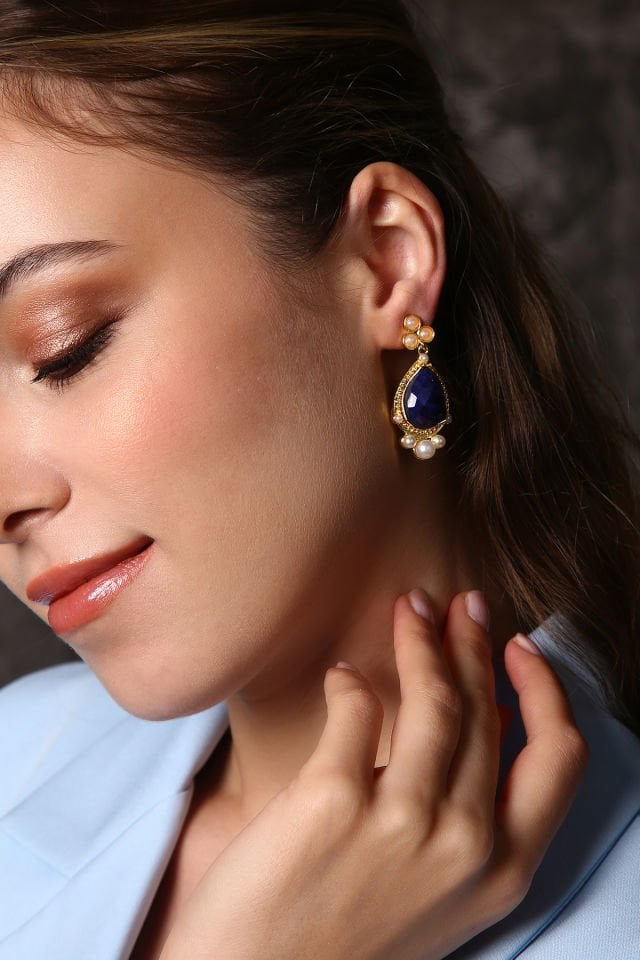 Royal Drop Küpe Lapis Lazuli