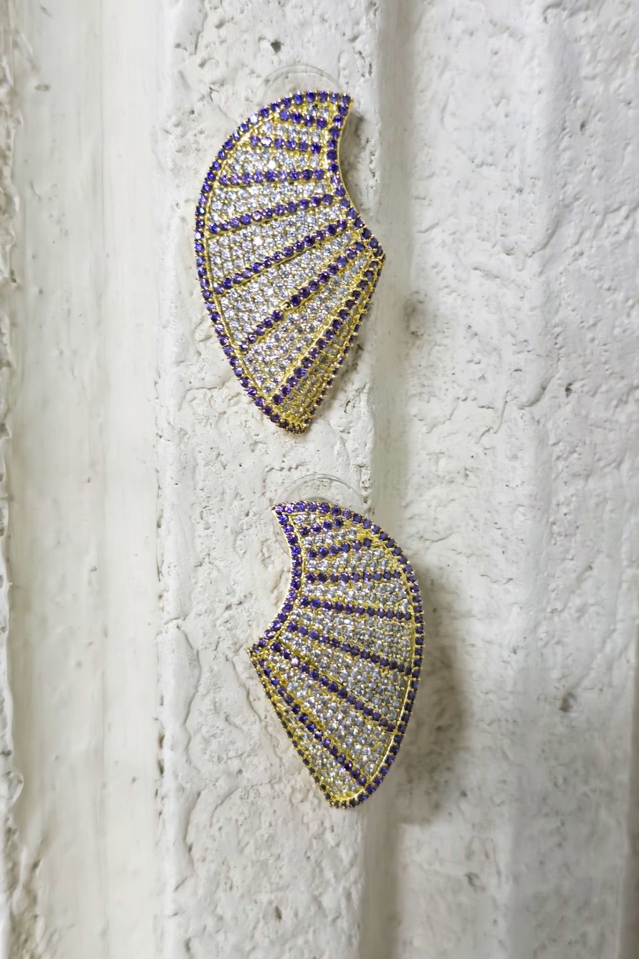 Işığın Kanatları Küpe Mor