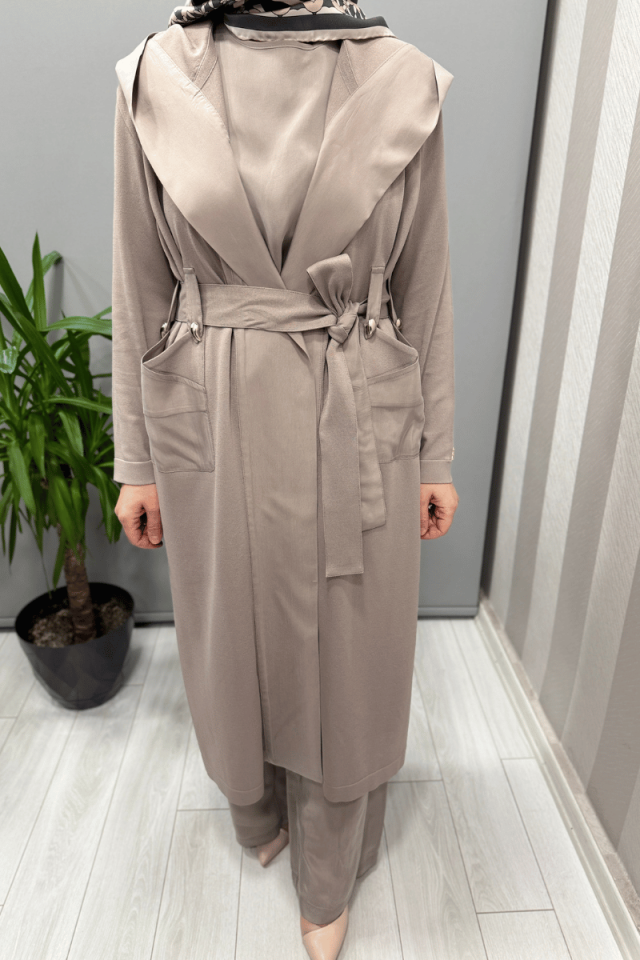 Miss Dalida Kemer Köprülü Düz Renk Kap Mink T25Y-9010