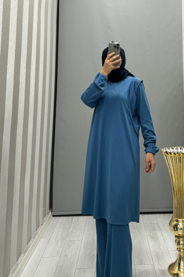 Misswhence Omuz Detaylı Bambu Basic Tunik 35025