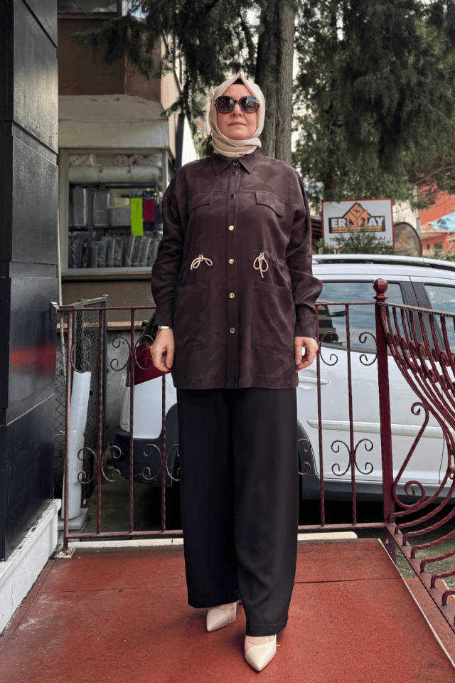 Ghisa Tunik Takım Kahve 25YGSTKM4082