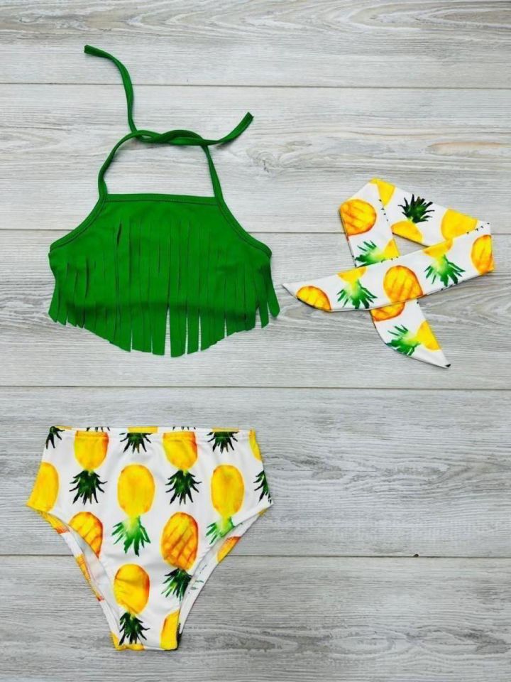 K z Cocuk Ye il Bandanal Bikini Tak m Toohot