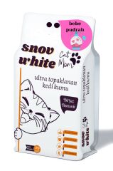 Snow White 20lt Beyaz Bentoint Pudra Kokulu Ince Taneli Kedi Kumu Ultra Topaklanma