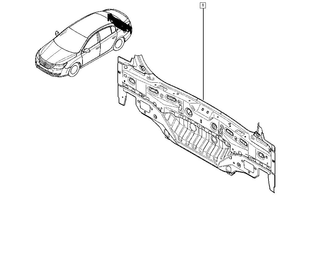 Latitude Arka Panel 791006352R - Renault Mais