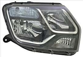 Duster 1-I Sağ Far Lambası (2013-2017) İçi Siyah Nikelajlı 260105828R - Renault Mais