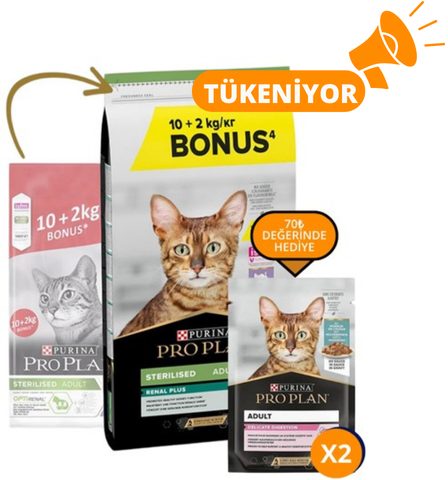 Pro Plan Hindili Kısırlaştırılmış Kedi Maması 10kg + 2kg