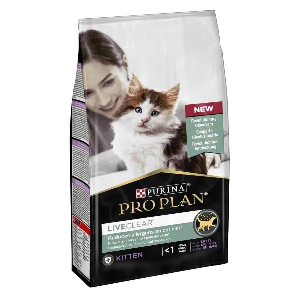 Pro Plan LiveClear Hindili Alerjen Azaltan Yavru Kedi Maması 1,4kg