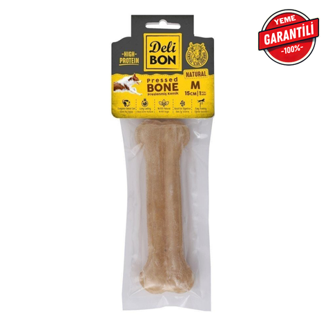 DELİBON DERİ PRES KEMİK 15CM M BOY 1Lİ PAKET NATUREL 15CMX1AD.