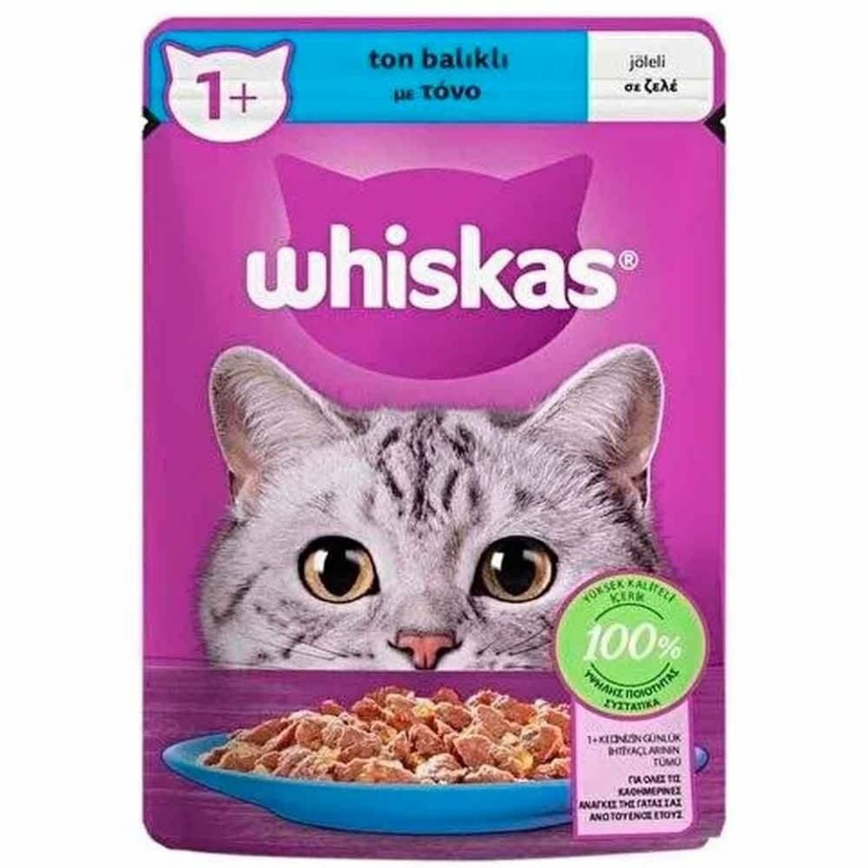 Whiskas Pouch Jöle Ton Balıklı Yetişkin Kedi Yaş Maması 85 Gr