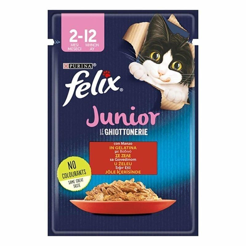 Felix Sığır Etli Yavru Kedi Yaş Maması 85 Gr