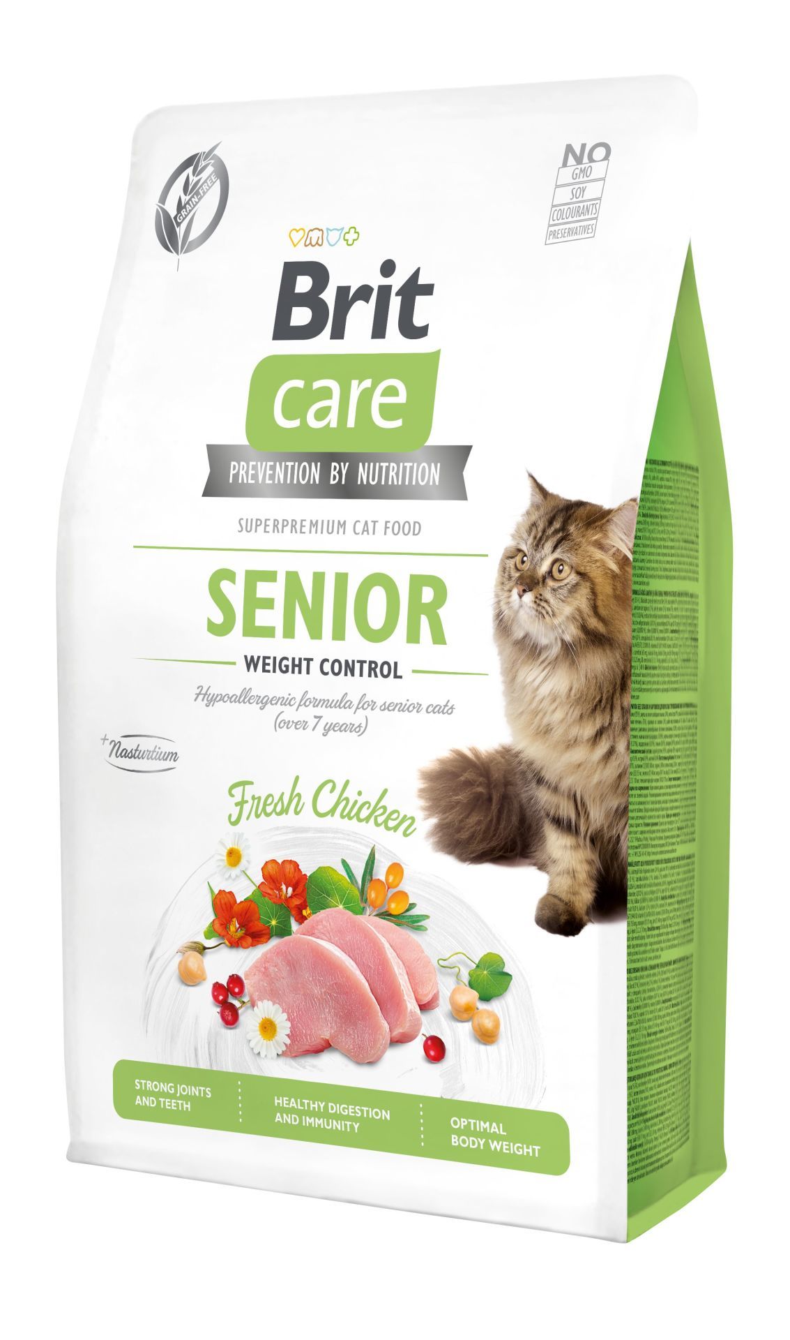 Brit Care Senior Hypo-Allergenic Kilo Kontrolü Diyet Tahılsız Yaşlı Kedi Maması 2 Kg