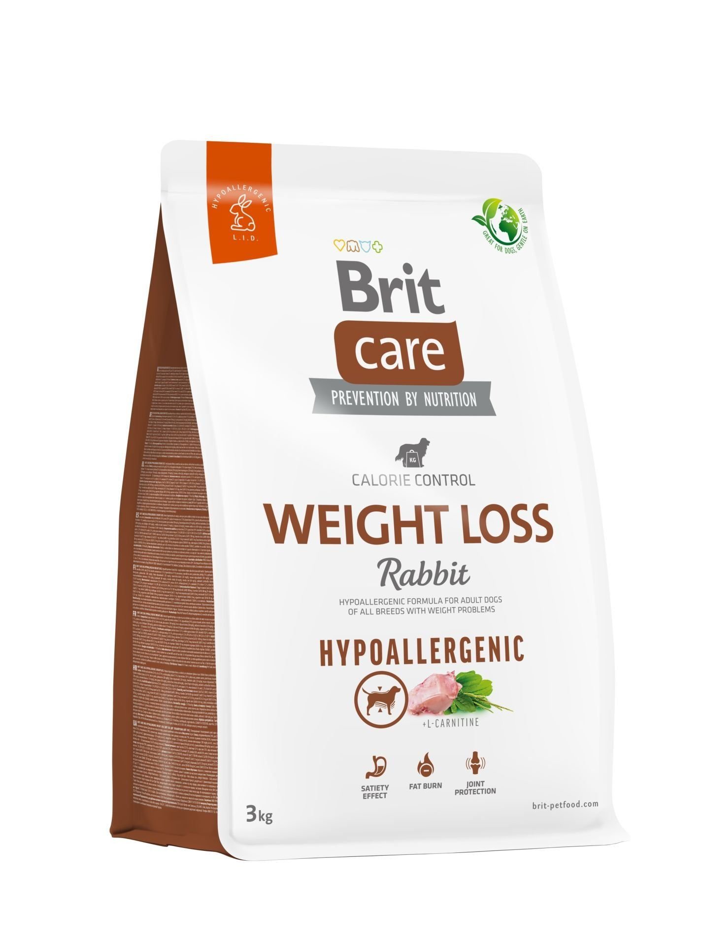 Brit Care Hypo-Allergenic Weight Loss Kalori Kontrolü Tavşan Etli Yetişkin Köpek Maması 3 Kg