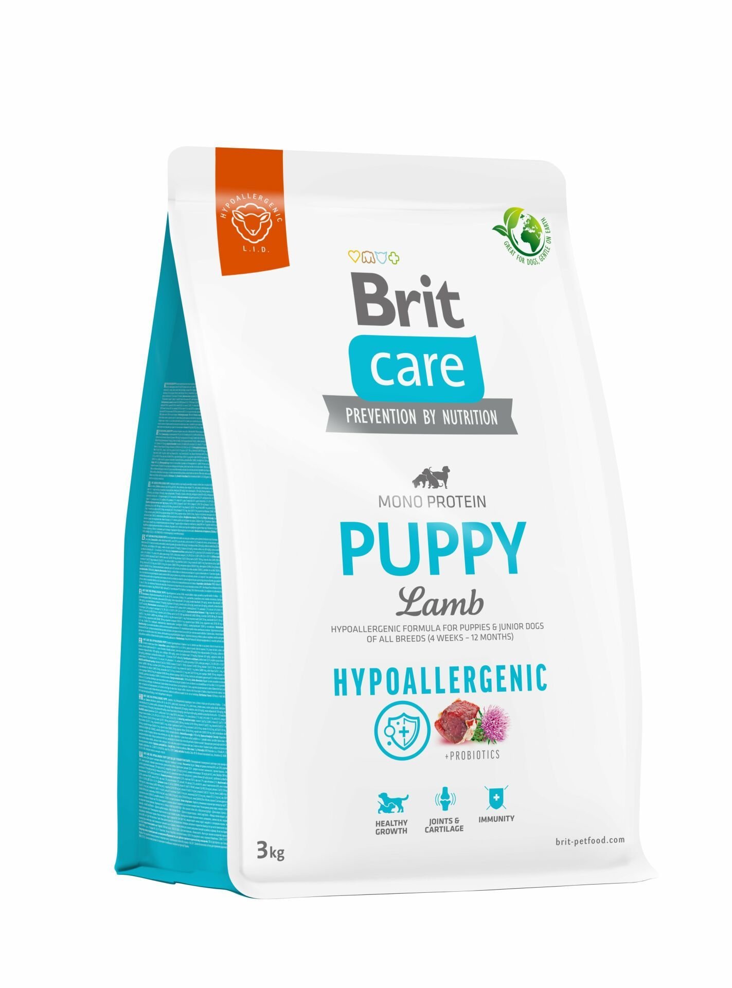 Brit Care Hypo-Allergenic Kuzu Etli Tüm Irklar için Yavru Köpek Maması 3 Kg