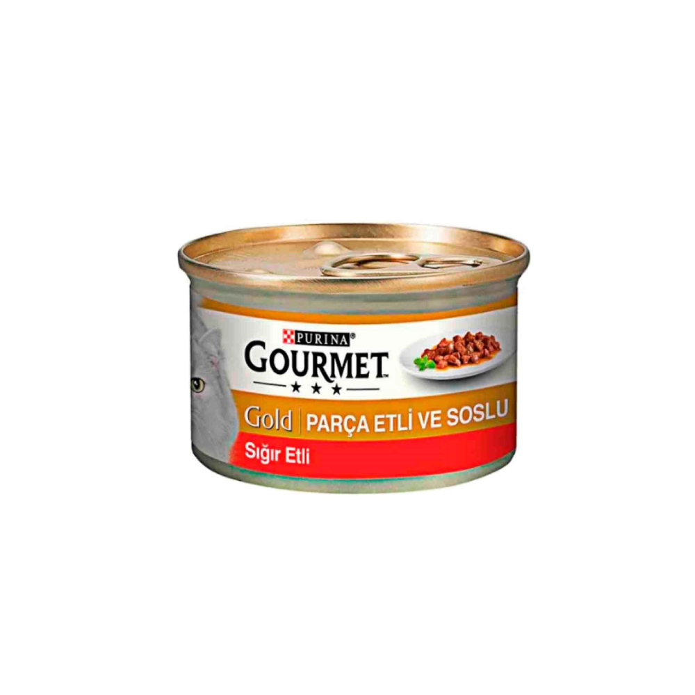 Pro Plan GOURMET GOLD PARÇA ETLİ SIĞIR ETLİ 85 gr