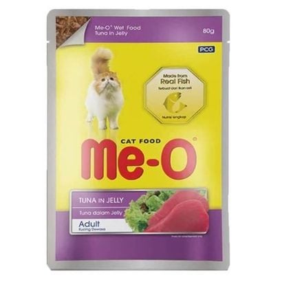 Me-O Pouch Ton Balıklı Jöleli Yaş Kedi Maması 80 Gr