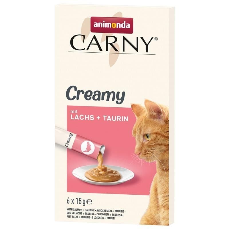 Animonda Snack Carny Somonlu & Taurinli Kedi Kreması 6x15 Gr