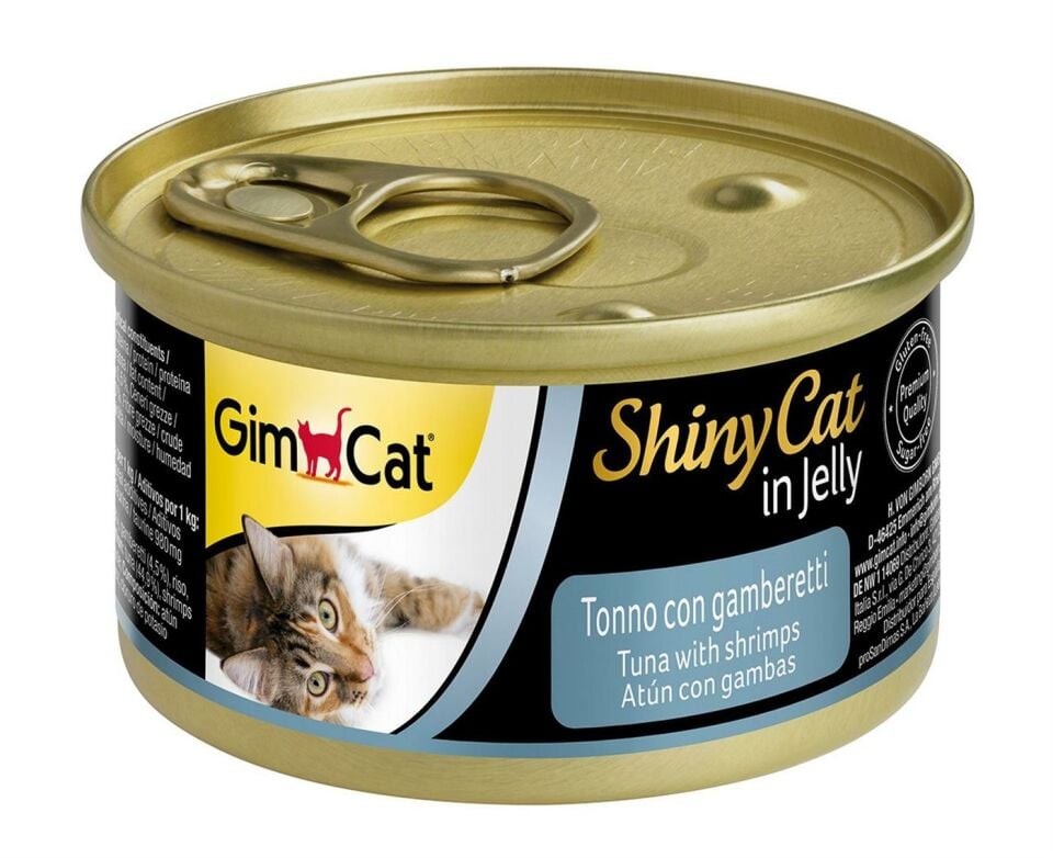 GimCat Shinycat Ton Balıklı ve Karidesli Kedi Konservesi 70 Gr