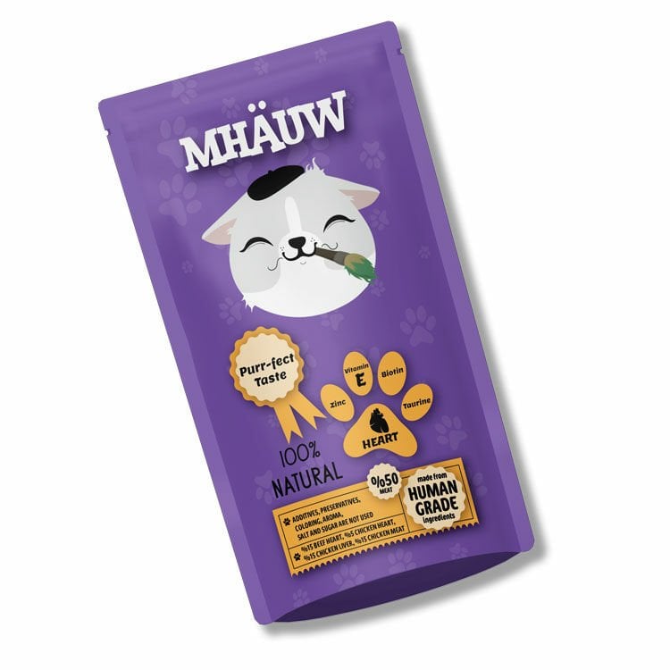 Mhauw Yürekli Kedi Maması 80 Gr