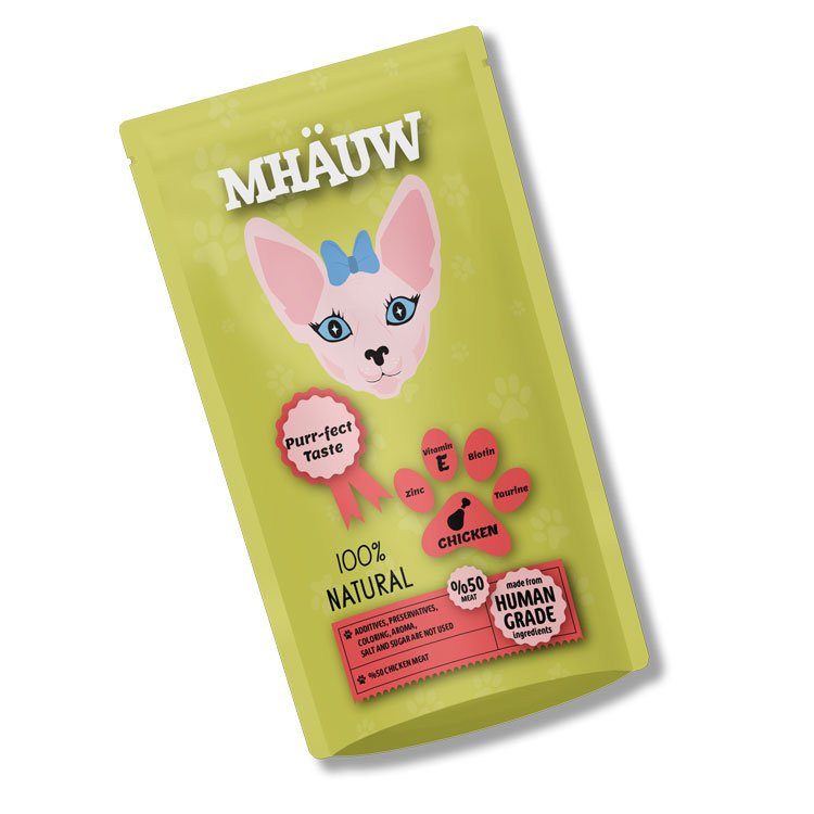 Mhauw Tavuklu Kedi Maması 80 Gr