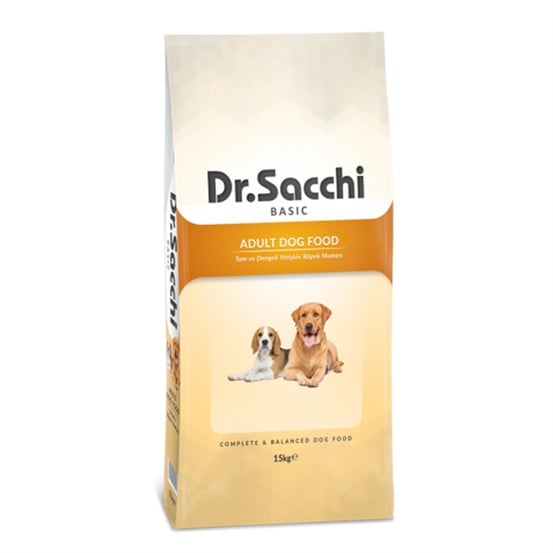 Dr.Sacchi Basic Chicken Tavuklu Yetişkin Köpek Maması 15 Kg