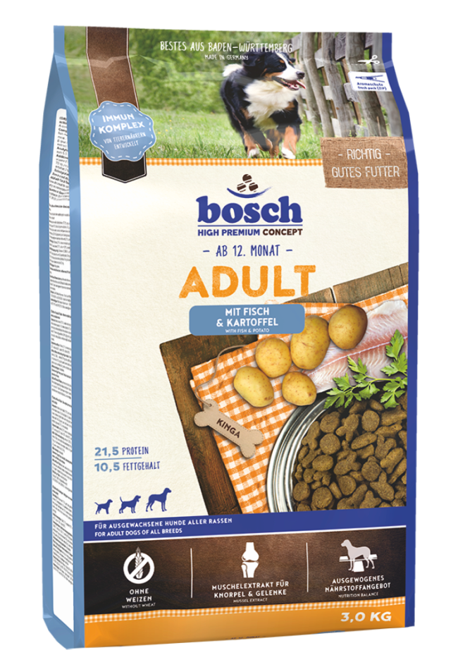 Bosch Taze Somon Ve Patatesli Yetişkin Köpek Maması 3kg