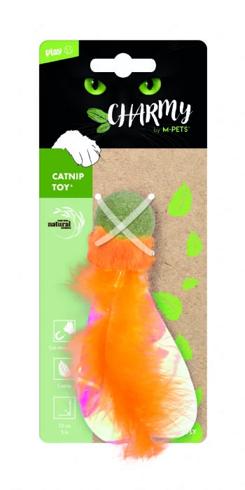 M-PETS CHARMY FIREFLY CATNİPLİ KEDİ OYUNCAĞI TURUNCU