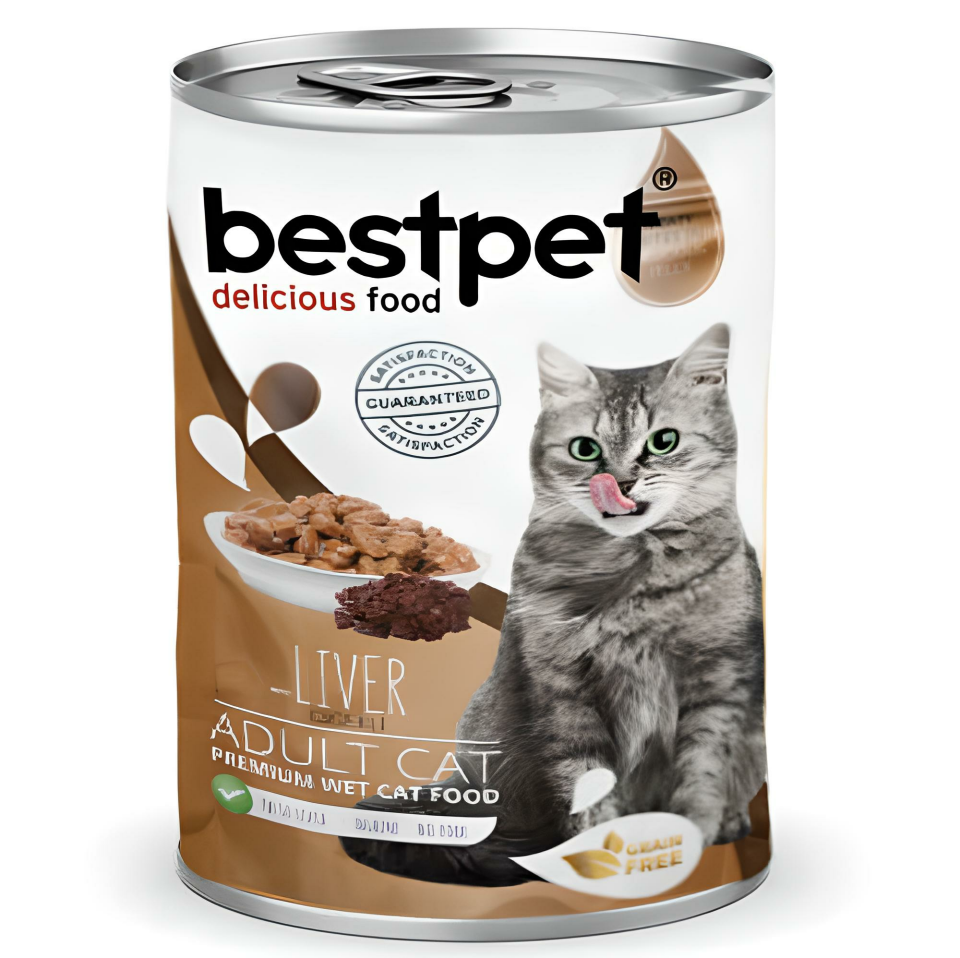 BestPet Parça Etli ve Ciğerli Yetişkin Kedi Konservesi 400 Gr