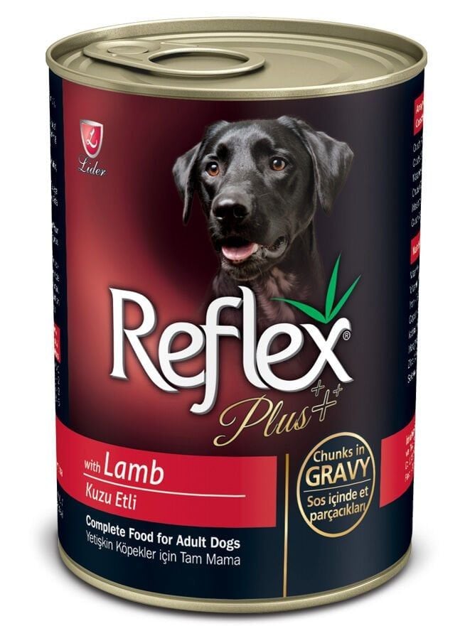 Reflex Plus Gravy Kuzulu Parça Etli Yetişkin Köpek Konservesi 400gr