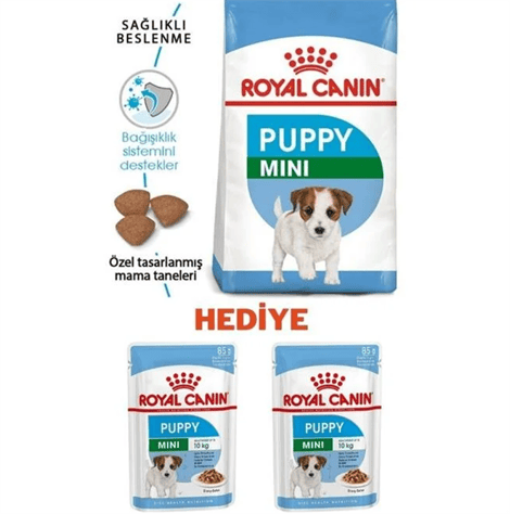 Royal Canin Mini Puppy Küçük Irk Yavru Köpek Maması 2 Kg + 2 Adet Puppy Pouch 85 Gr Hediye!