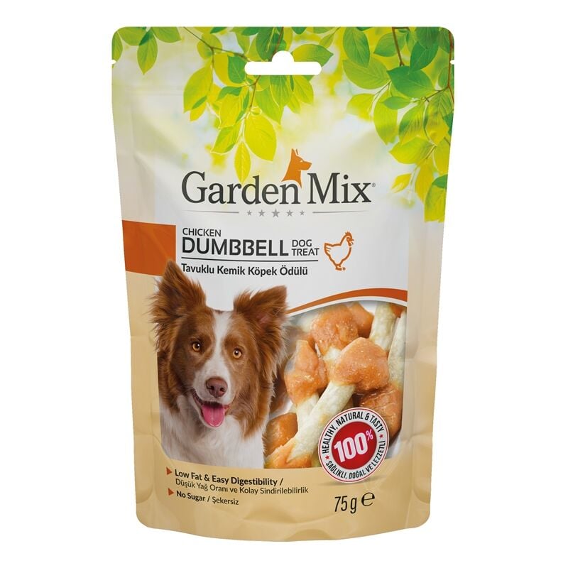 Garden Mix Tavuklu Kemik Köpek Ödülü 75 Gr