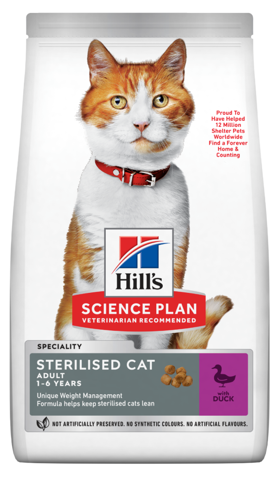 Hill's Science Plan Ördekli Kısırlaştırılmış Genç Yetişkin Kedi Maması 3 Kg