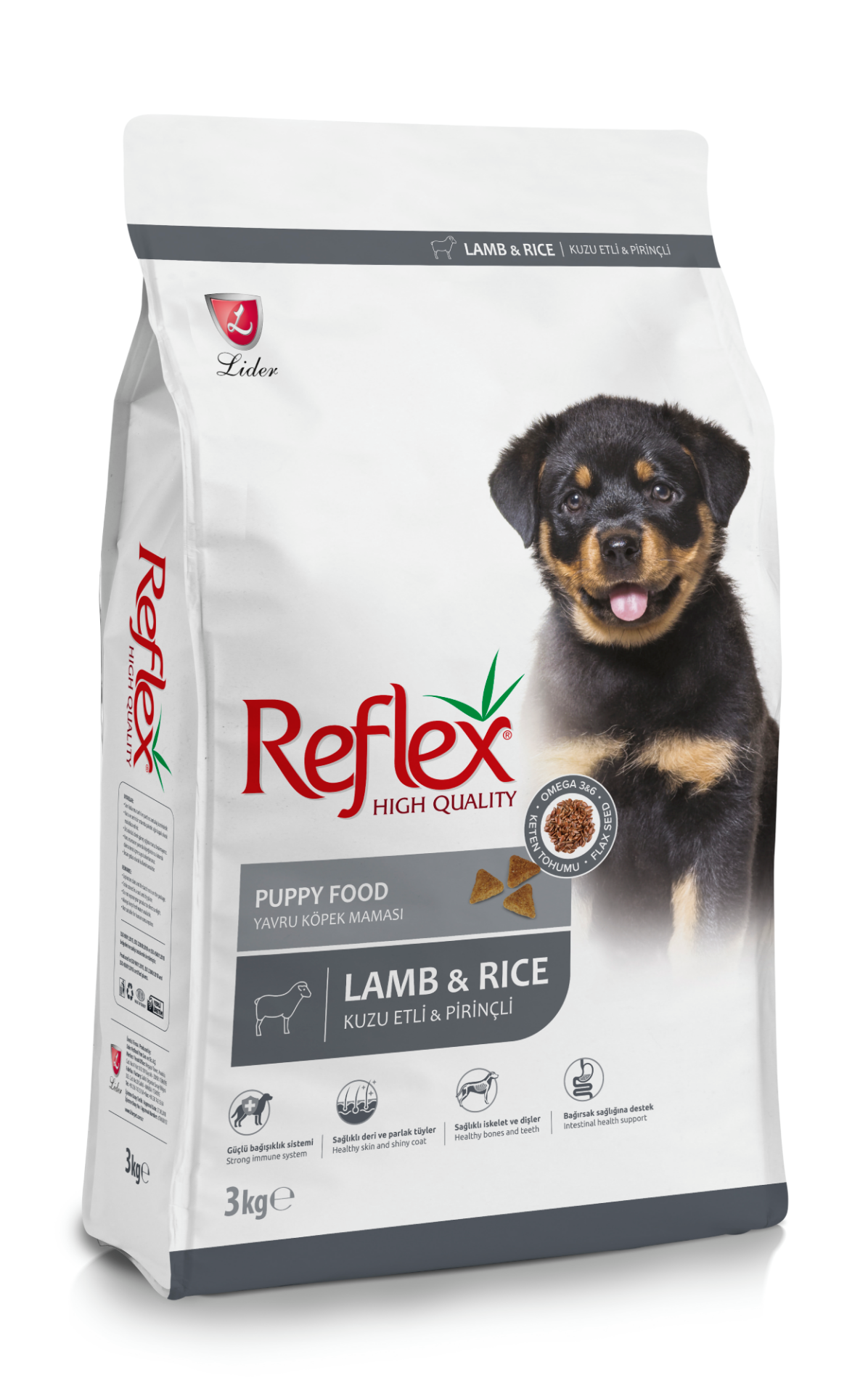 Reflex Kuzu Etli ve Pirinçli Yavru Köpek Maması 3 Kg