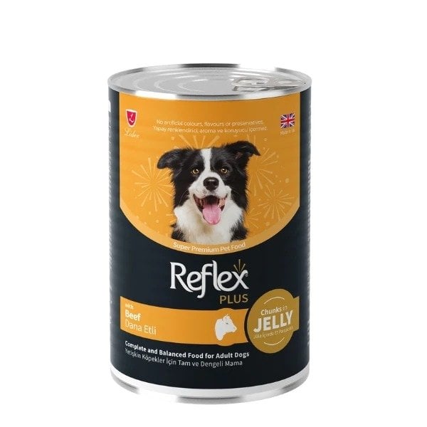 Reflex Plus Jöle İçinde Parça Dana Etli Yetişkin Köpek Konservesi 400gr